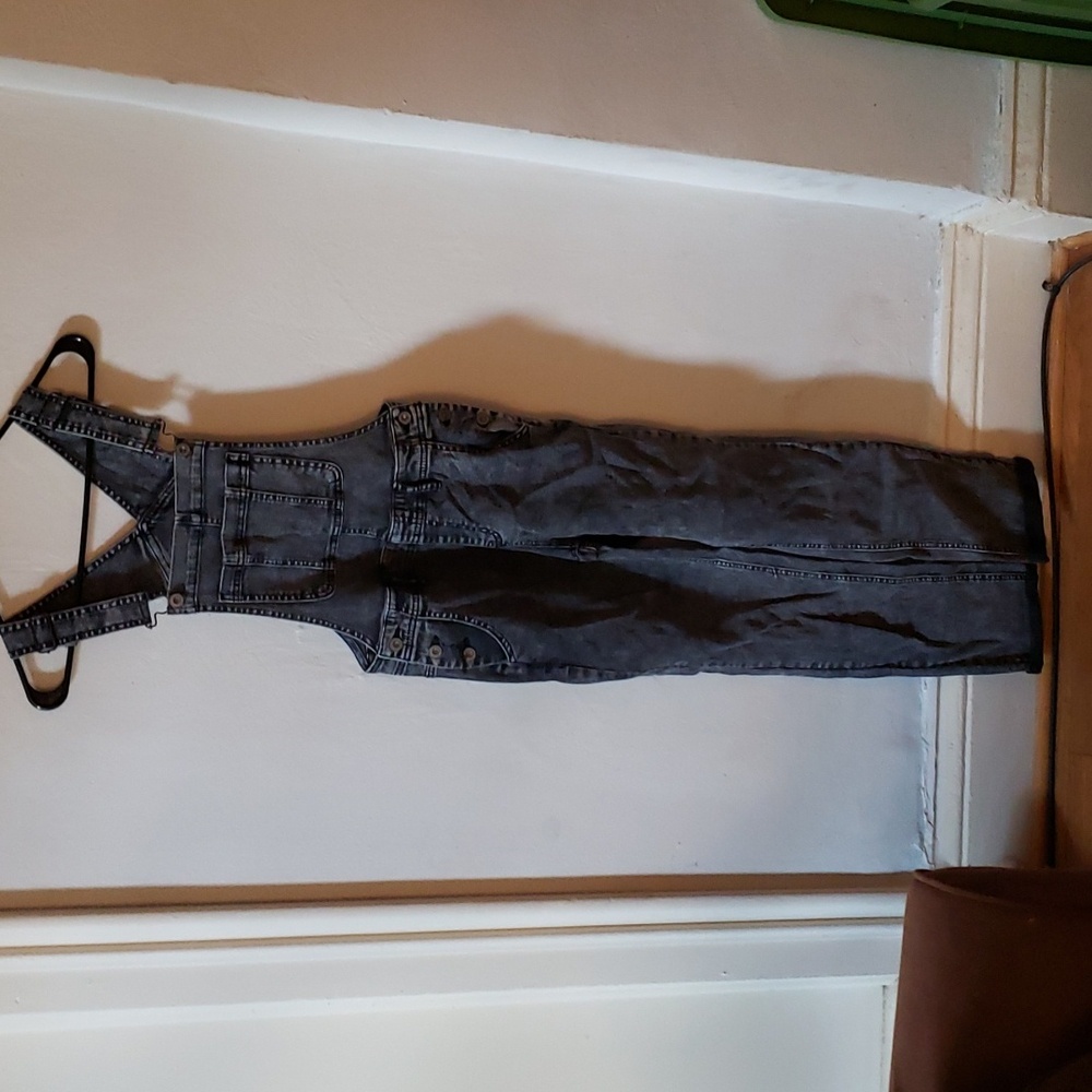 Bullhead Denim | Grey Acid Wash Overalls | Juniors S | NWOT